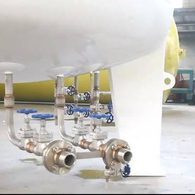 30 m3 8 bar Κρυογενής δεξαμενή αποθήκευσης υγρών για LN2