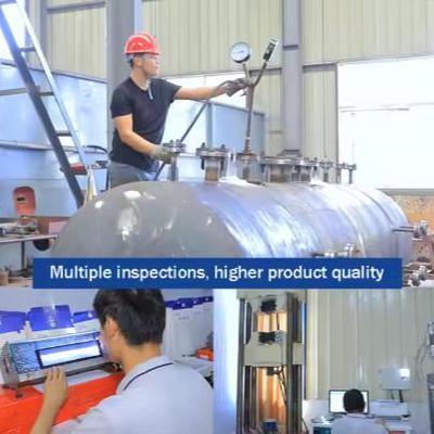 Κρυογενής δεξαμενή αποθήκευσης 5-200m3 χωρητικότητα για οξυγόνο άζωτο αργόνο