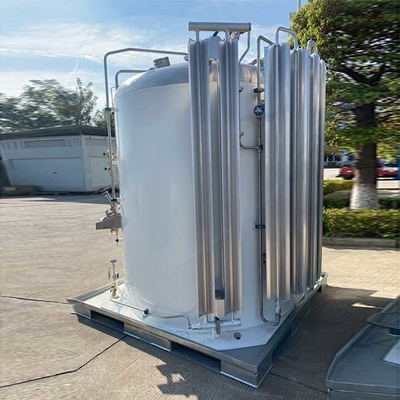 1-5m3 Microbulk κρυογόνο ανοξείδωτο Ο2 δεξαμενών υγρό