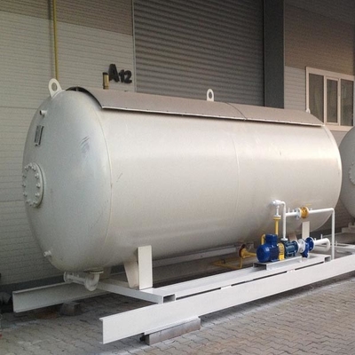 20m3 η ολίσθηση πρατηρίων καυσίμων αερίου LPG τοποθέτησε οριζόντιο