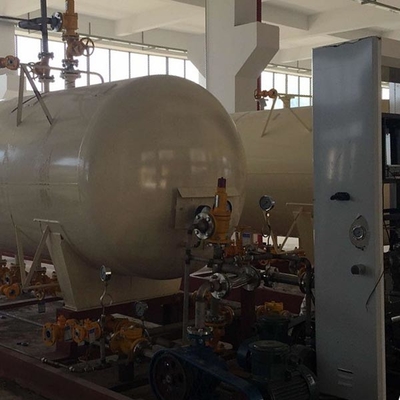 Τοποθετημένοι ολίσθηση σταθμοί 2.5mpa, πρατήριο καυσίμων LPG Autogas ολισθήσεων 50000 LPG λίτρου